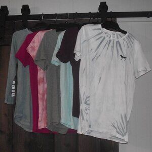 Lot of seven VS PINK tees